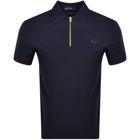 Fred Perry Twin Tipped Polo T Shirt Navy | Mainline Menswear United States